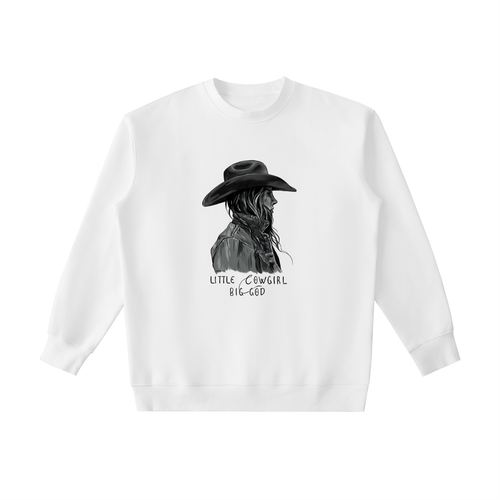 LITTLE COWGIRL, BIG GOD Crewneck Sweatshirt