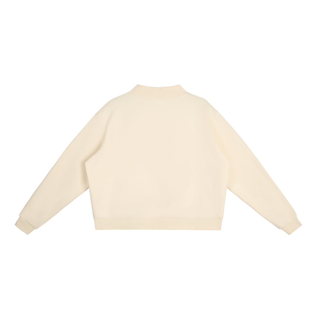 LITTLE COWGIRL, BIG GOD Fleece Mock-Neck Sweatshirt