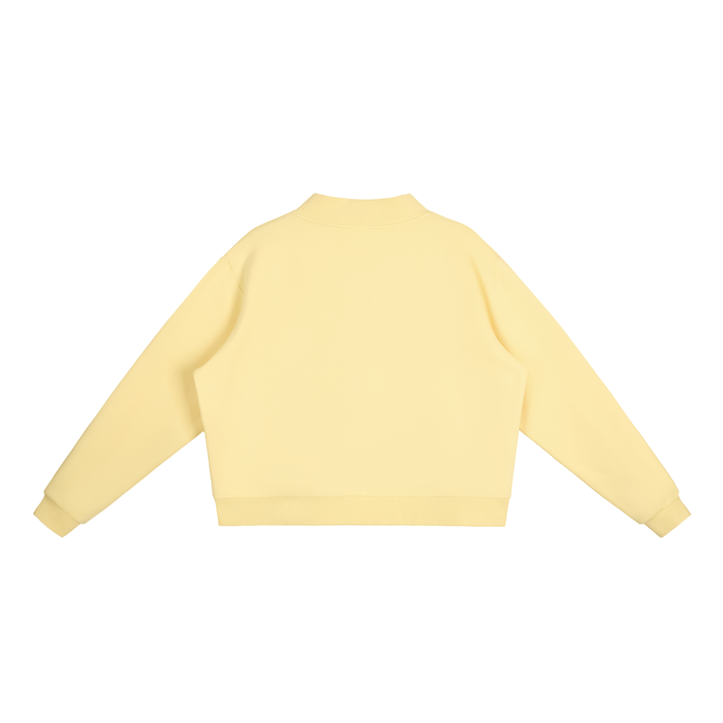 LITTLE COWGIRL, BIG GOD Fleece Mock-Neck Sweatshirt