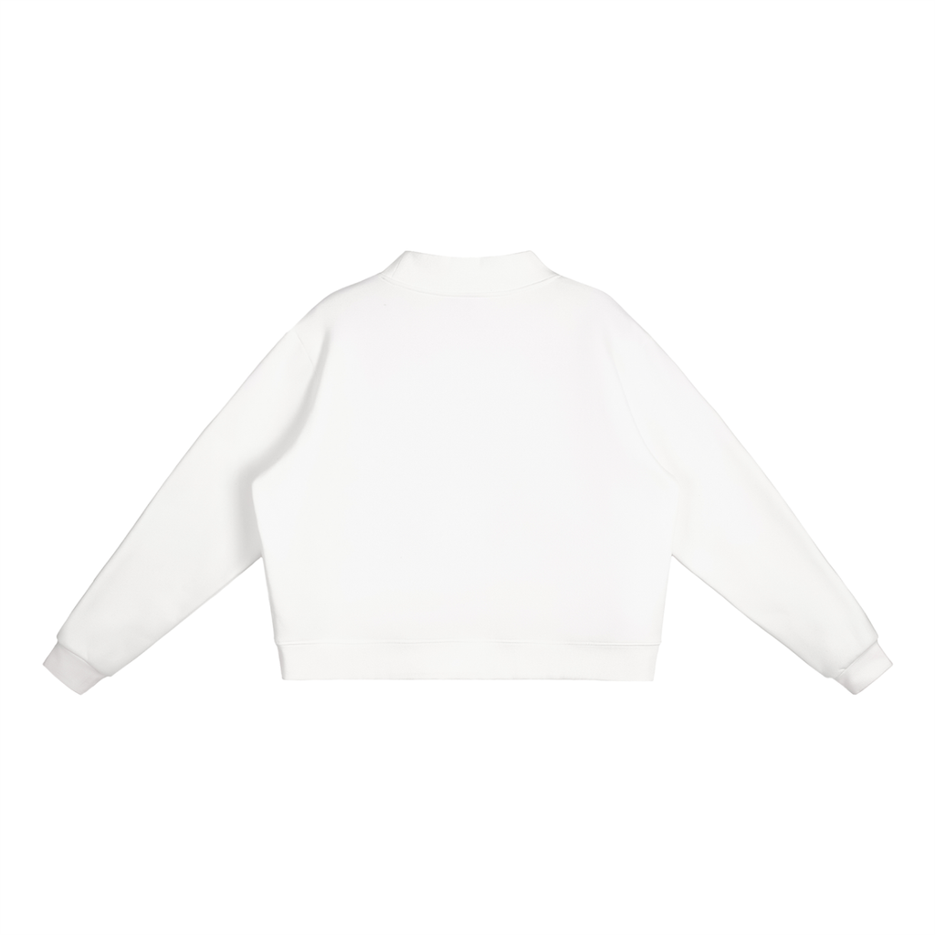 LITTLE COWGIRL, BIG GOD Fleece Mock-Neck Sweatshirt