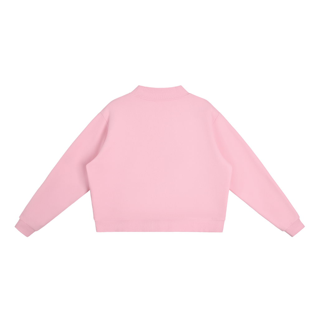 LITTLE COWGIRL, BIG GOD Fleece Mock-Neck Sweatshirt