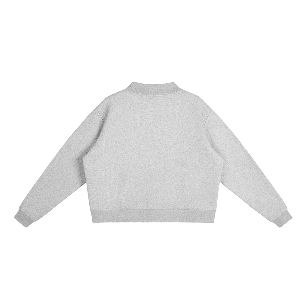 LITTLE COWGIRL, BIG GOD Fleece Mock-Neck Sweatshirt
