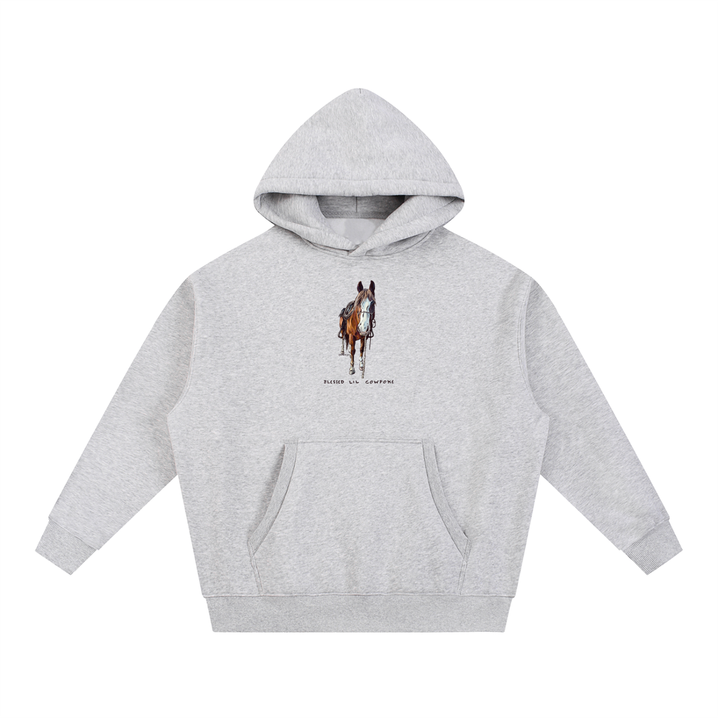 Essential Oversized Boxy Fit Fleece Hoodie